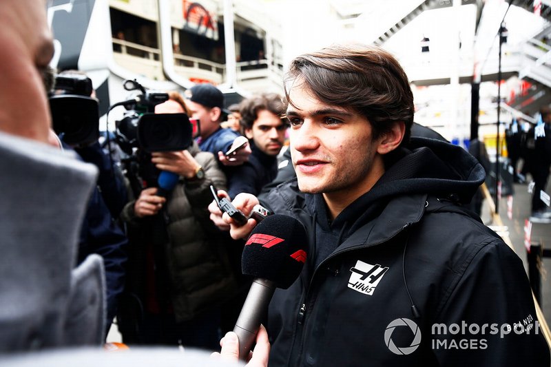 Pietro Fittipaldi, Haas F1 talks with the media