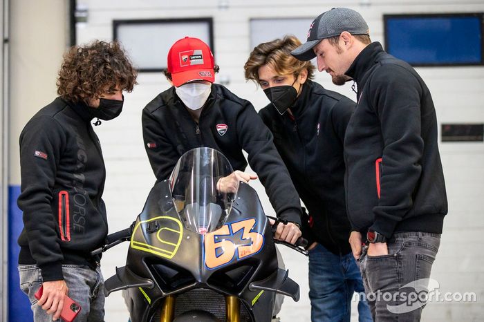 Enea Bastianini, Esponsorama Racing, Francesco Bagnaia, Ducati Team, Luca Marini, Esponsorama Racing, Jack Miller, Ducati Team