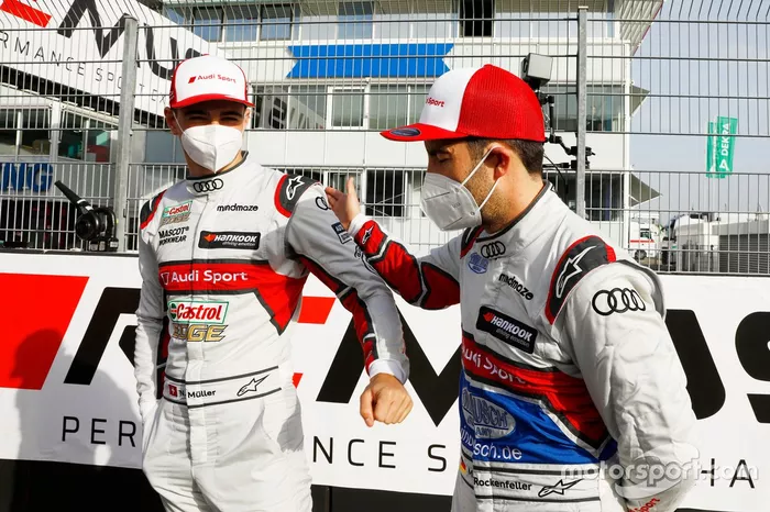 Nico Muller, Audi Sport Team Abt Sportsline, Mike Rockenfeller, Audi Sport Team Phoenix