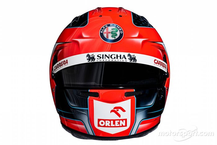 Casco de Robert Kubica, Alfa Romeo Racing