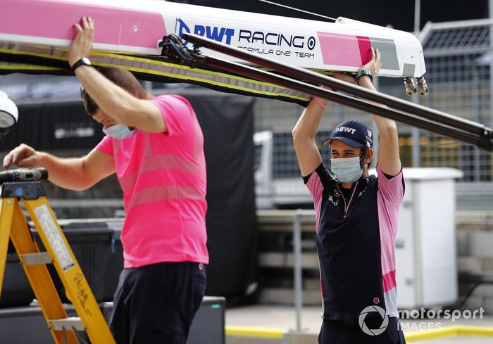 Un miembro de Racing Point