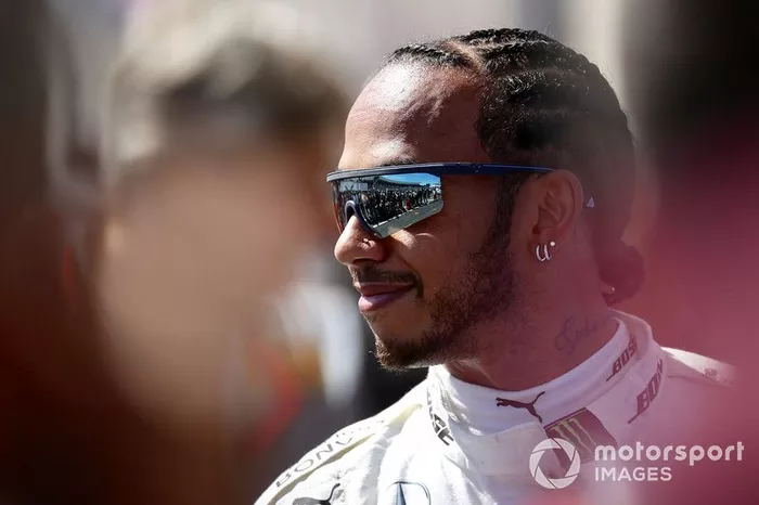 Pole man Lewis Hamilton, Mercedes AMG F1