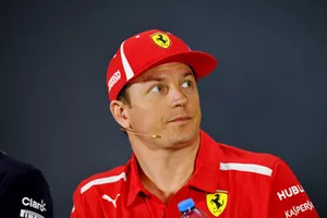 Kimi Raikkonen, Ferrari en la conferencia de prensa