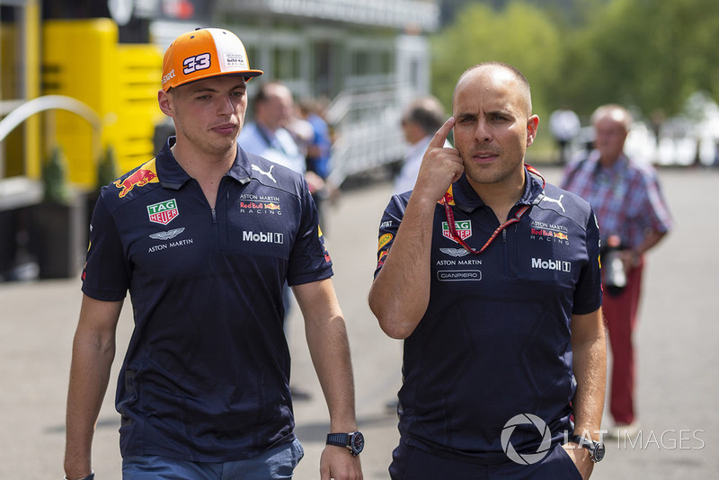 Max Verstappen, Red Bull Racing y Gianpiero Lambiase, Red Bull Racing
