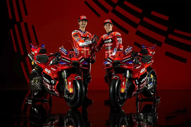 Francesco Bagnaia, Ducati Team, Marc Marquez, Ducati Team