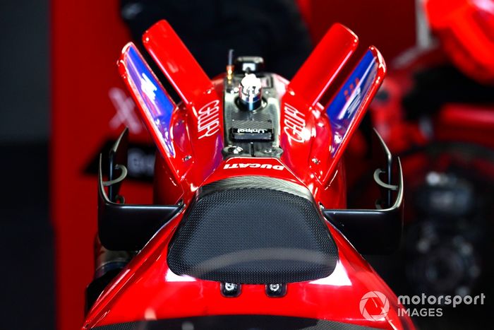New rear wind on the Ducati Team bike