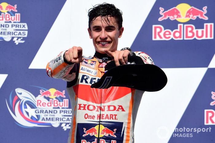 Podio: ganador Marc Márquez, Repsol Honda Team