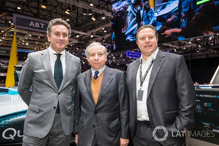 Alejandro Agag, CEO of Formula E, Jean Todt, FIA President, Zak Brown
