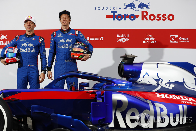 Pierre Gasly, Scuderia Toro Rosso and Brendon Hartley, Scuderia Toro Rosso, the new Scuderia Toro Rosso STR13