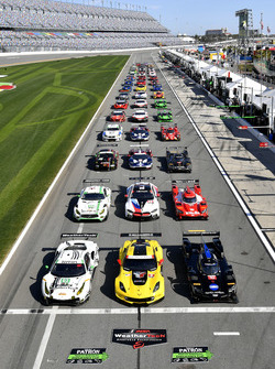 Gruppenfoto: Autos für die 24h Daytona 2018