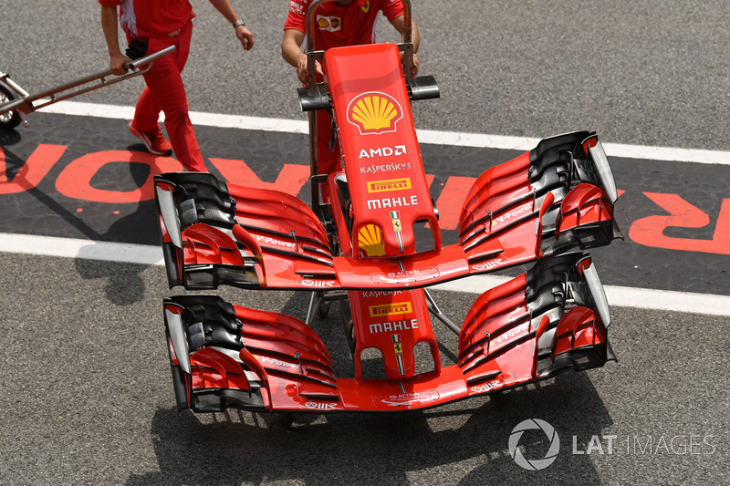 Ferrari SF71H nose, front wings