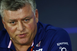 Otmar Szafnauer, COO, Force India, lors de la conférence de presse