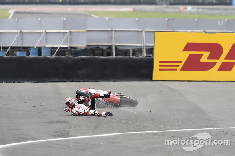 Takaaki Nakagami, Idemitsu Honda Team Asia, choque