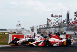 Marco Andretti, Andretti Autosport Honda, Ed Jones, Dale Coyne Racing Honda