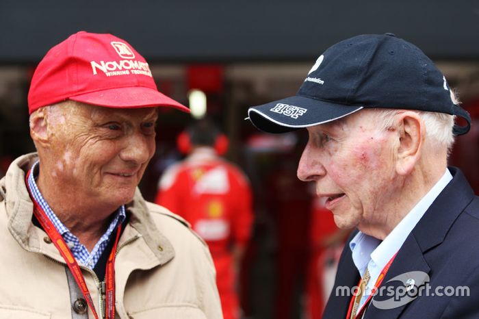 Niki Lauda, Presidente No Ejecutivo de Mercedes con  John Surtees