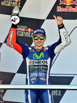 Podium: segundo, Jorge Lorenzo, Yamaha Factory Racing