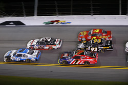 Darrell Wallace Jr., Roush Fenway Racing Ford, Joey Logano, Team Penske Ford