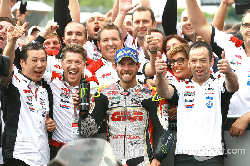 Victoire de Cal Crutchlow (team LCR), à Brno en 2016