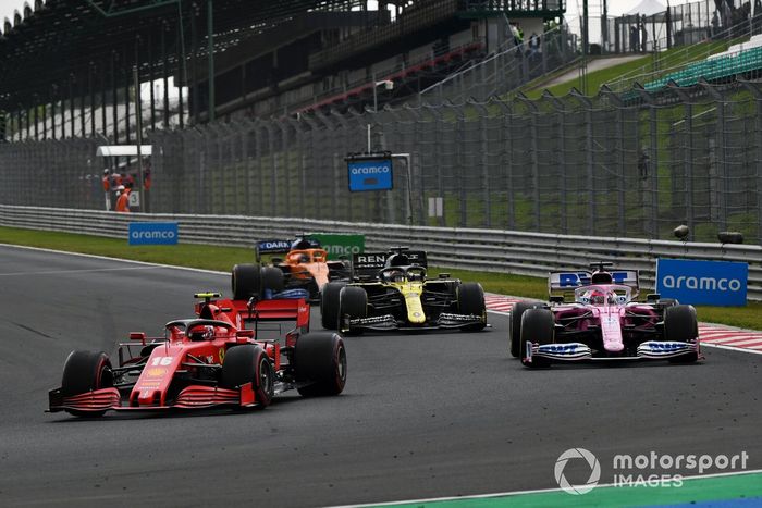 Charles Leclerc, Ferrari SF1000, Sergio Pérez, Racing Point RP20, Daniel Ricciardo, Renault F1 Team R.S.20, Carlos Sainz Jr., McLaren MCL35