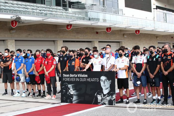 El MotoGP recuerda al piloto de WorldSSP300 Dean Berta Viñales