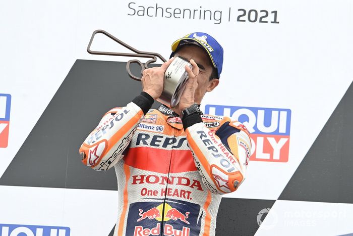 Podio: ganador de la carrera Marc Márquez, Repsol Honda Team
