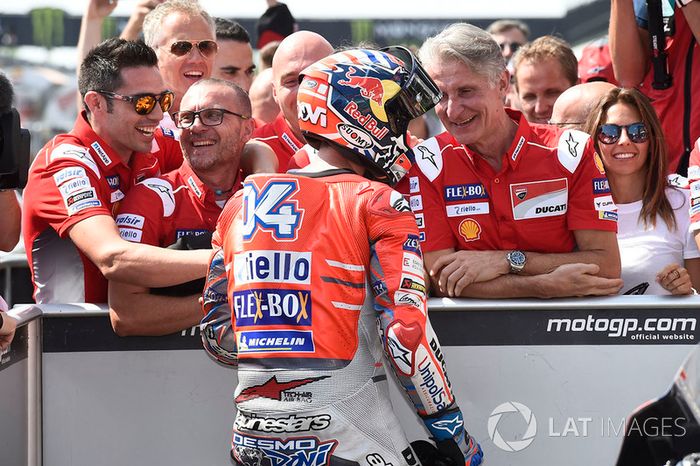 Pole sitter Andrea Dovizioso, Ducati Team