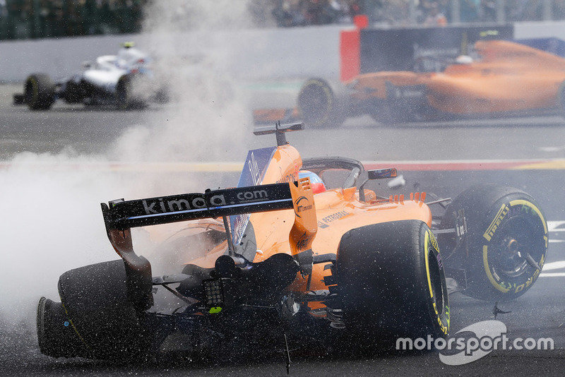 Kecelakaan tikungan pertama GP Belgia
