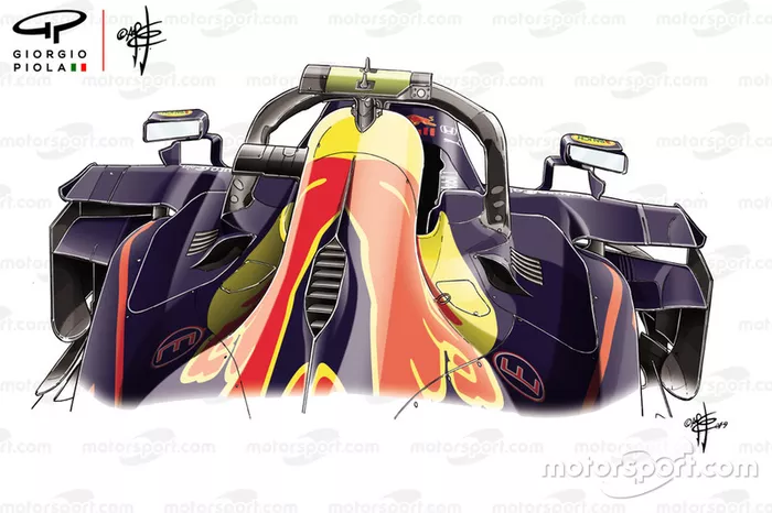 Red Bull Racing RB 15, refrigeración Max Verstappen