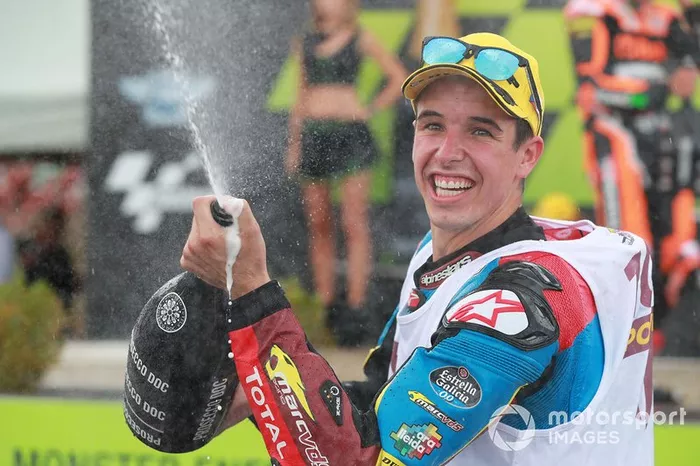 Podio: Alex Márquez, ganador de la carrera, Marc VDS Racing