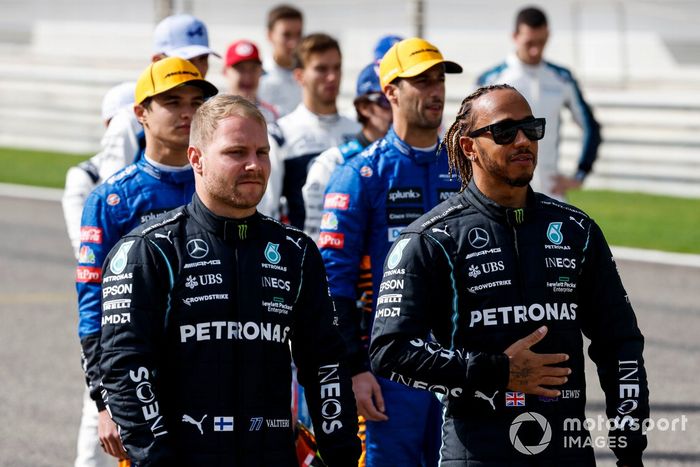Valtteri Bottas, Mercedes y Lewis Hamilton, Mercedes 