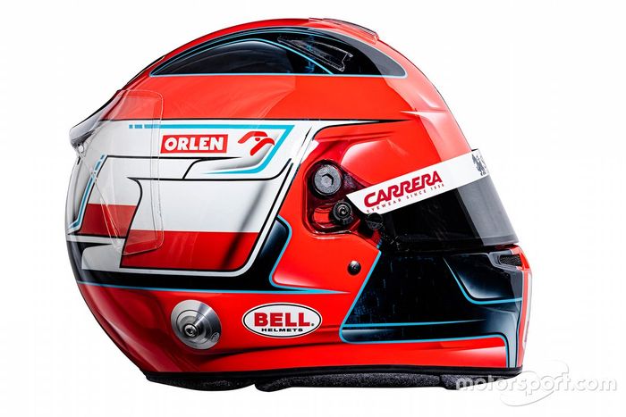 Casco de Robert Kubica, Alfa Romeo Racing