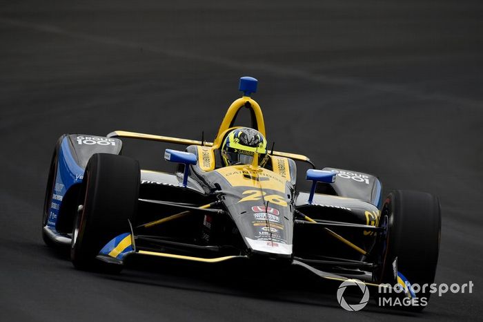 28º: #26 Zach Veach, Gainbridge, Andretti Autosport Honda: 227.341 mph