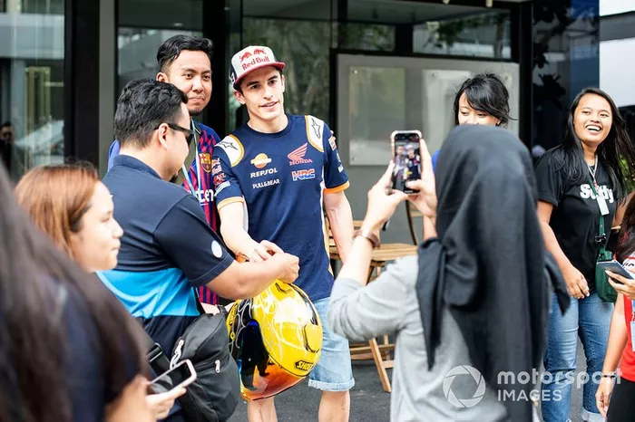 Marc Marquez, Repsol Honda Team con los fans