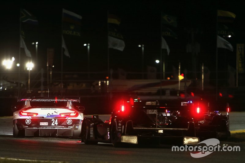 #24 BMW Team RLL BMW M8 GTE: Jesse Krohn, John Edwards, Chaz Mostert, Alex Zanardi, #55 Mazda Team Joest Mazda DPi: Jonathan Bomarito, Harry Tincknell, Olivier Pla