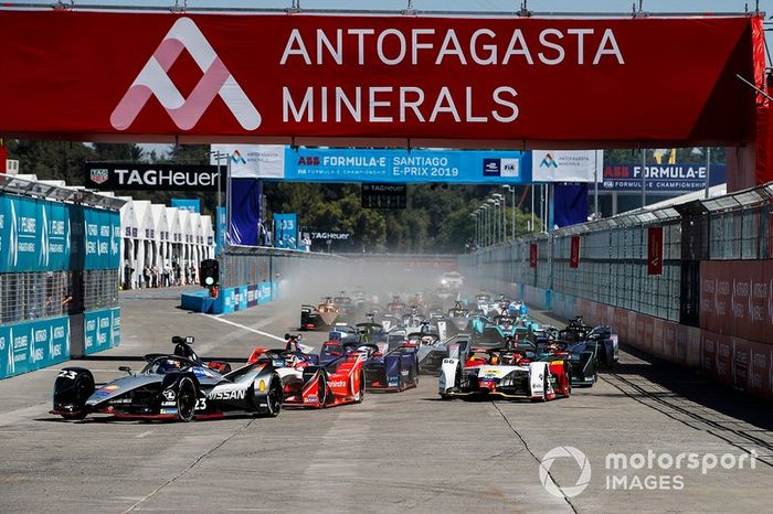 Sébastien Buemi, Nissan e.Dams, Nissan IMO1, Pascal Wehrlein, Mahindra Racing, M5 Electro Daniel Abt, Audi Sport ABT Schaeffler, Audi e-tron FE05 