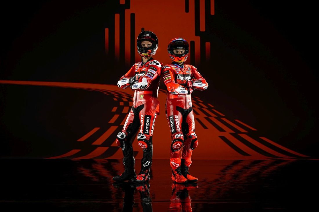 Francesco Bagnaia, Equipo Ducati, Marc Márquez, Equipo Ducati