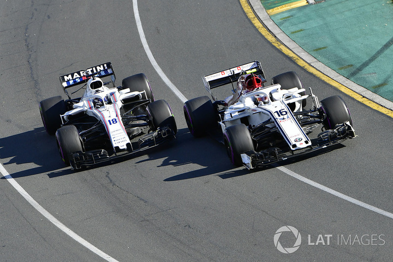 Charles Leclerc, Sauber C37 ve Sergey Sirotkin, Williams FW41