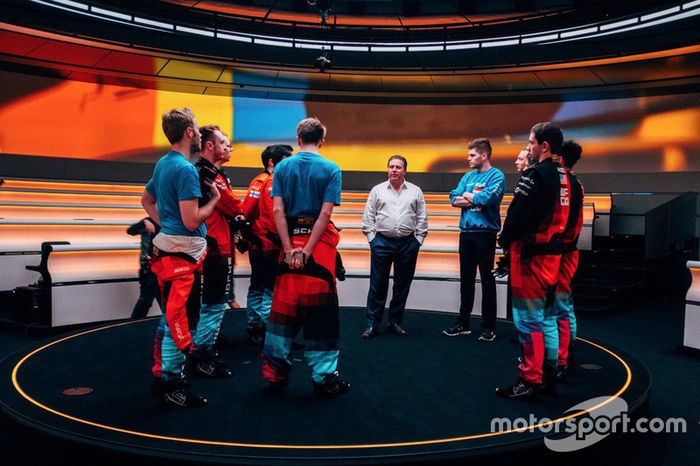 Zak Brown, Executive Director, McLaren Technology Group with McLaren World's Fastest Gamer participants