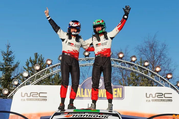 Vainqueurs Elfyn Evans, Scott Martin, Toyota Gazoo Racing WRT Toyota GR Yaris Rally1