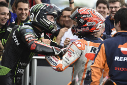 Il vincitore della gara Marc Marquez, Repsol Honda Team, il secondo classificato Jonas Folger, Monst