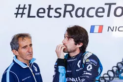 Alain Prost with Nicolas Prost, Renault e.Dams