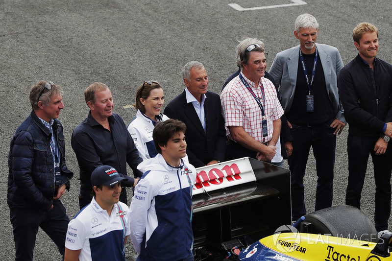 Jason Plato, Martin Brundle, Claire Williams, Riccardo Patrese, Nigel Mansell, Keke Rosberg, Damon H