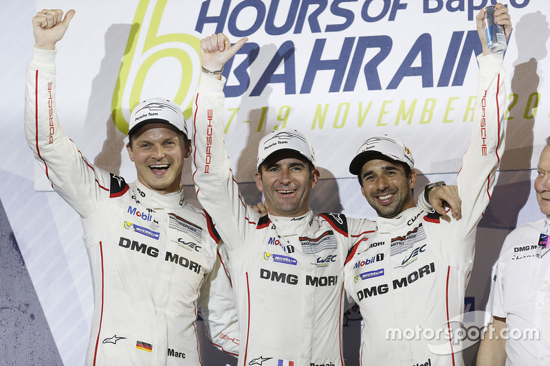 LMP1-Champions: #2 Porsche Team, Porsche 919 Hybrid: Romain Dumas, Neel Jani, Marc Lieb