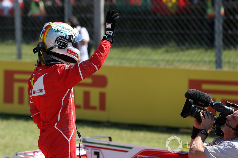 Polesitter Sebastian Vettel, Ferrari