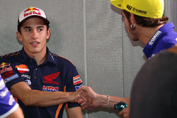 Marc Márquez, Repsol Honda Team y Valentino Rossi, Movistar Yamaha MotoGP