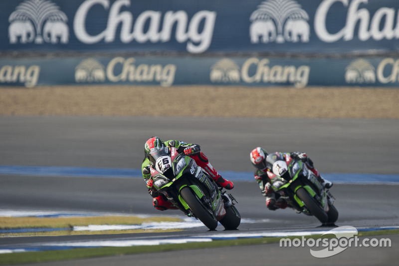 Tom Sykes, Kawasaki Racing Team et Jonathan Rea, Kawasaki Racing Team