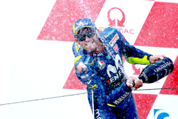 Podium: second place Valentino Rossi, Yamaha Factory Racing