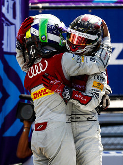 Lucas di Grassi, Audi Sport ABT Schaeffler, Daniel Abt, Audi Sport ABT Schaeffler, festeggiano la vittoria del titolo costruttori