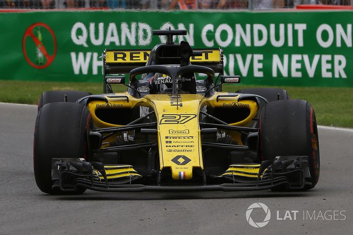 Nico Hulkenberg, Renault Sport F1 Team R.S. 18  saluda al final de la carrera