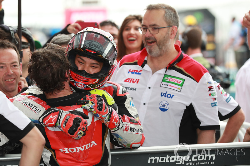 1. Cal Crutchlow, Team LCR Honda, mit Takaaki Nakagami, Team LCR Honda